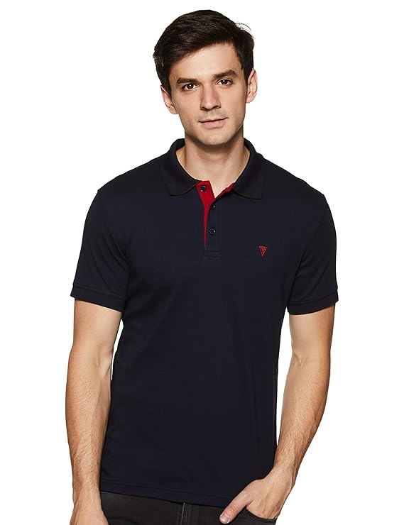 Van Heusen Men’s Polo T-Shirt | Athleisure |Ultra Soft Handfeel | Lightweight | Regular Fit| Short Sleeve| Breathable Fabric | Activewear| Solid Colors |Style 60033|Available in Pack of 1 & 2