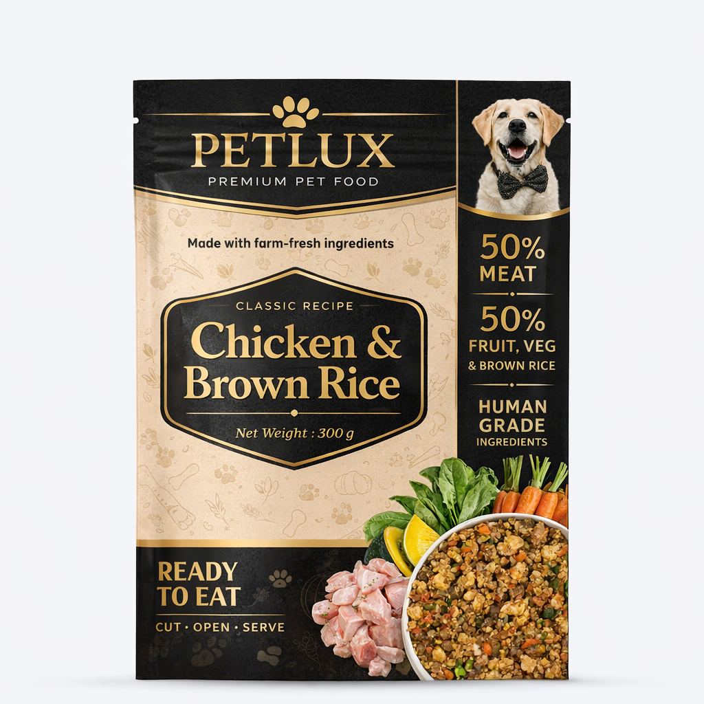 petlux Wholesome Classic Chicken And Brown Rice Dog Food